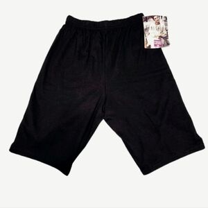 NWT Hanes Her Way Black Bermuda Shorts Vintage